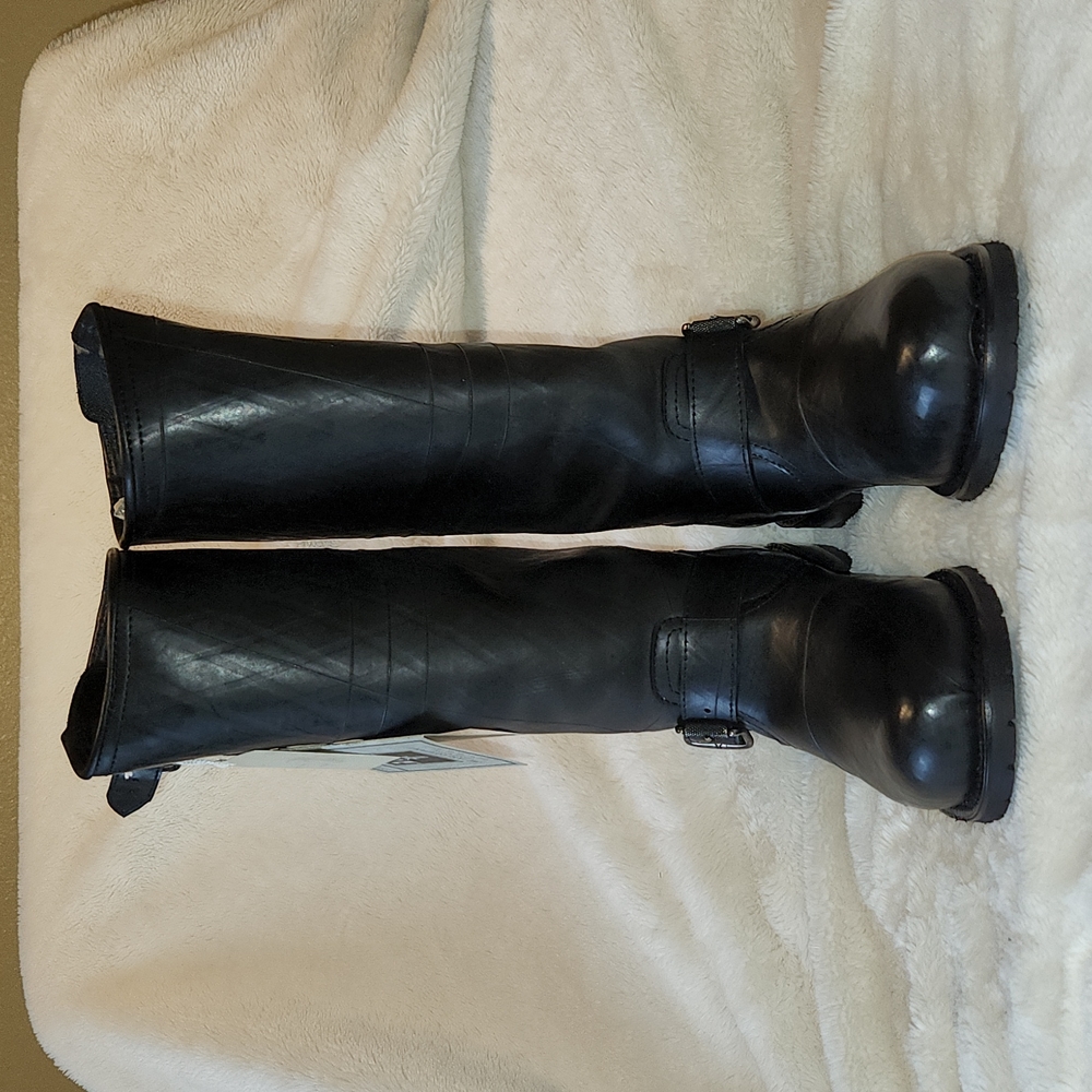 Frye Engineer Shearling Tall Boots